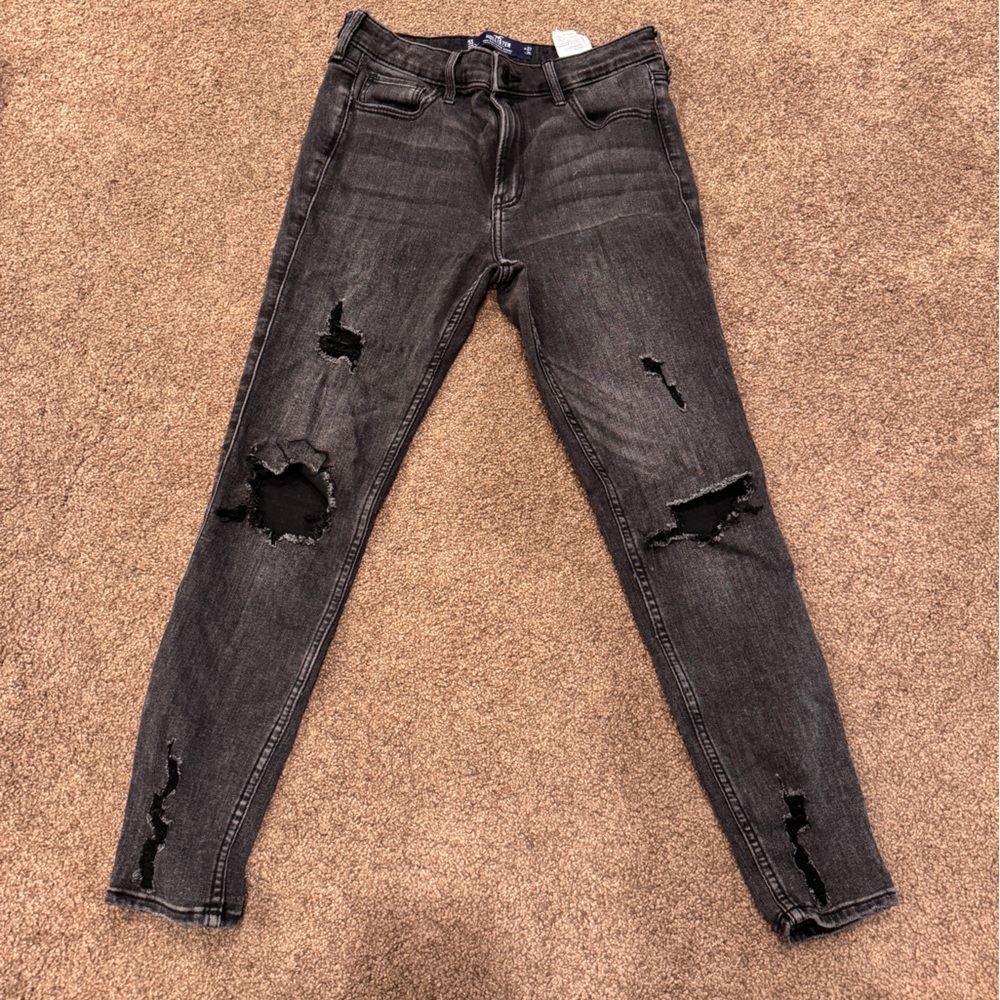 Hollister Black Ripped Skinny Jeans
